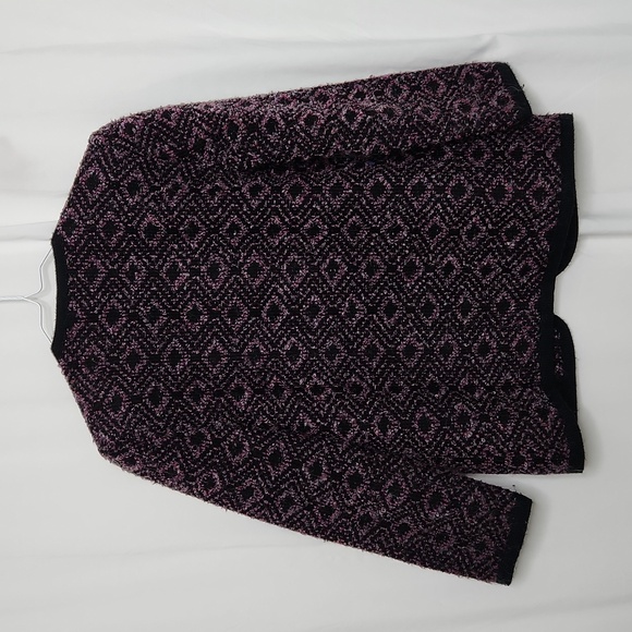 Koret Womens Vintage Wool Blend Blazer Size S Black/Pink/Gray Textured Weave Bus - Picture 8 of 15